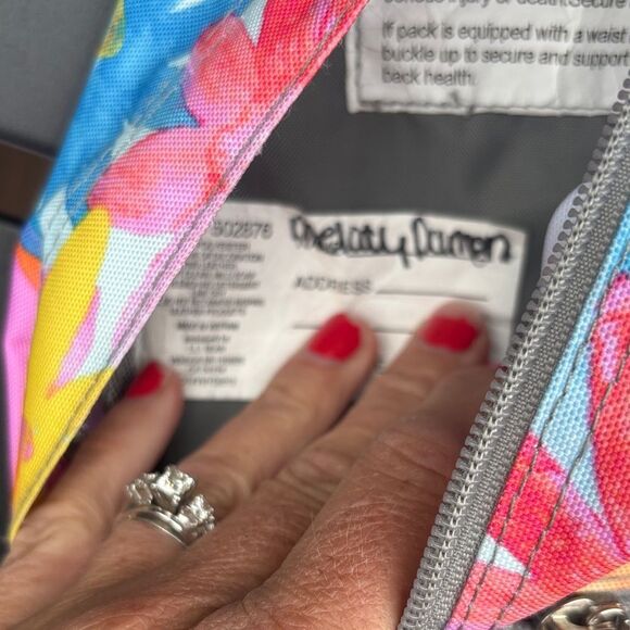 L.L. Bean Kids' Colorful Floral Backpack - Picture 11 of 13